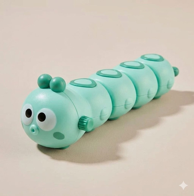 RUDRA ENTERPRISE Flexible Caterpillar Baby Toy for Kids Multicolor Bath Toy(Multicolor)