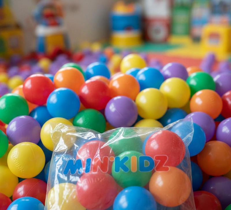 MINIKIDZ 48 Baby Premium Multicolour Balls for Kids Pool Pit/Ocean Ball Without Sharp Edges Soft Balls for Toddler Play Tents & Tunnels Indoor & Outdoor Bath Toy(Multicolor)