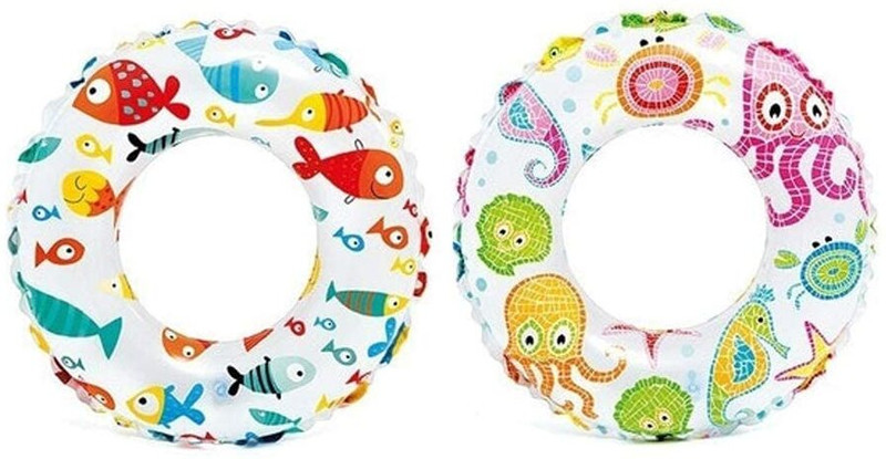 radhey preet Inflatable Air Swimming Ring For Kids Ages Up To 10 Years 24 Inch Size Pack of 2 Swim Floatation Belt