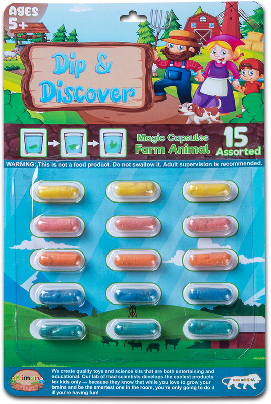 Kimon Toys Dip & Discover - Farm Animals Bath Toy(Multicolor)