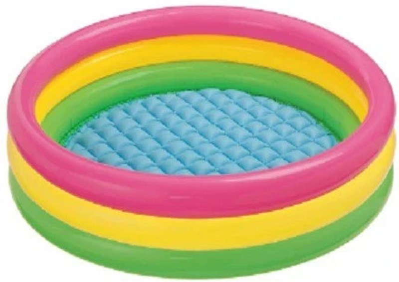 HouseOfCommon 2 Ft Kids Swimming Bath Tub (Pink, Green, Yellow)(Multicolor)