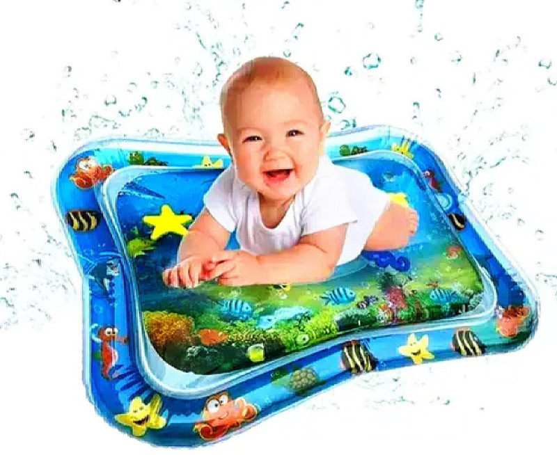Vidhi Style Baby Bathtub Kid's Water Play Mat Toys Inflatable Leak Proof Water Play Mat Fun(Multicolor, Transparent)