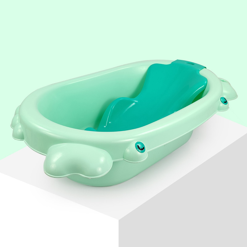 NHR Baby Fish Bath Tub Plastic Bathtub for Baby Bathing(Green)
