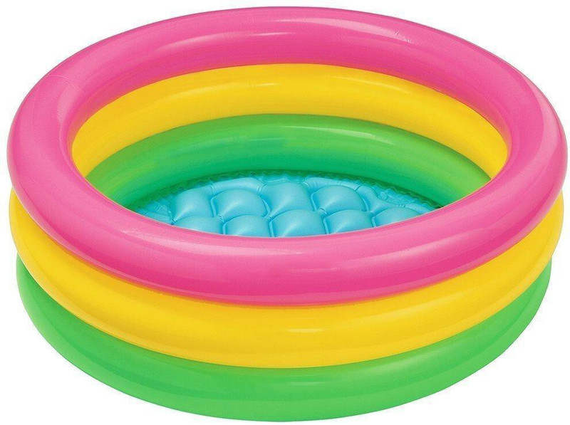 HouseOfCommon Baby Pool Bath Water Tub with Pump for Kids (Multicolor-2 feet))(Multicolor)