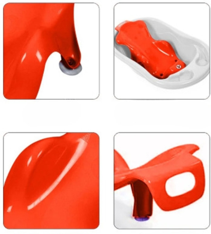 KinderTales Baby Portable Baby(IND*75744) Bath Support Seat(Red)