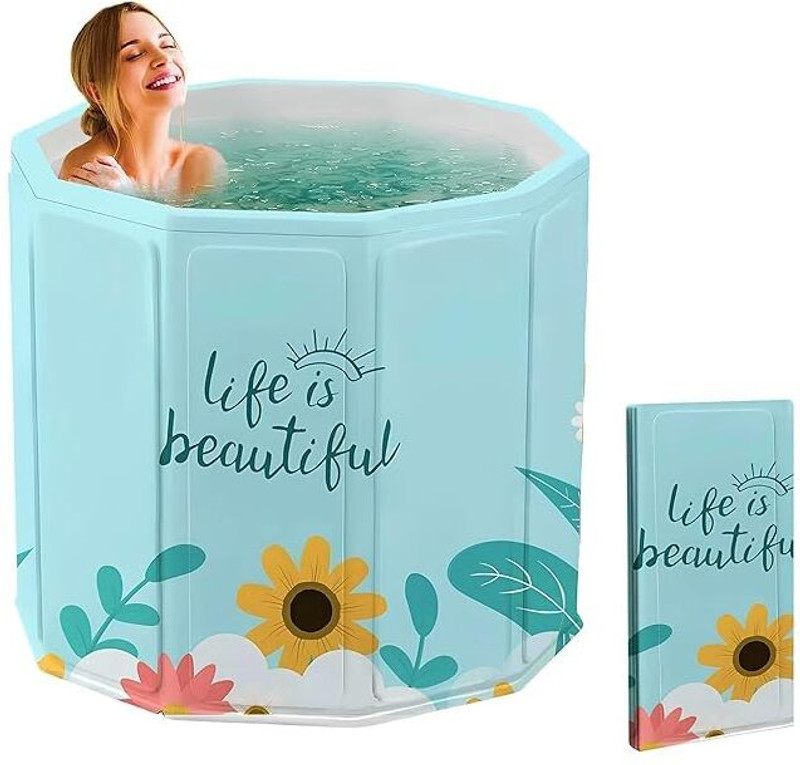 KARTAHARTA Bath tub for adult for bathroom Tub for Home SPA(Flower)