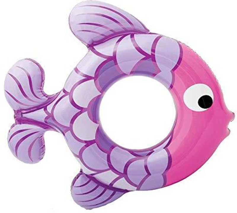 BANQLYN Swim Ring, Fish Shape Swimming Ring for 3 to 6 Year(Multicolor)