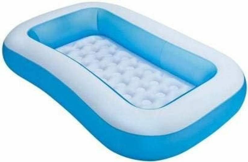 Aaradhya Bazaar 5.5 Ft Inflatable Bath Tub (Blue & White)(Blue)
