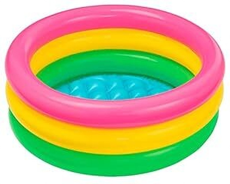 RBB HUB Bath Tub 3 Ft Pool for Kids | Inflatable Pump, Baby Bath tub | 1-3 Years(Multicolor)