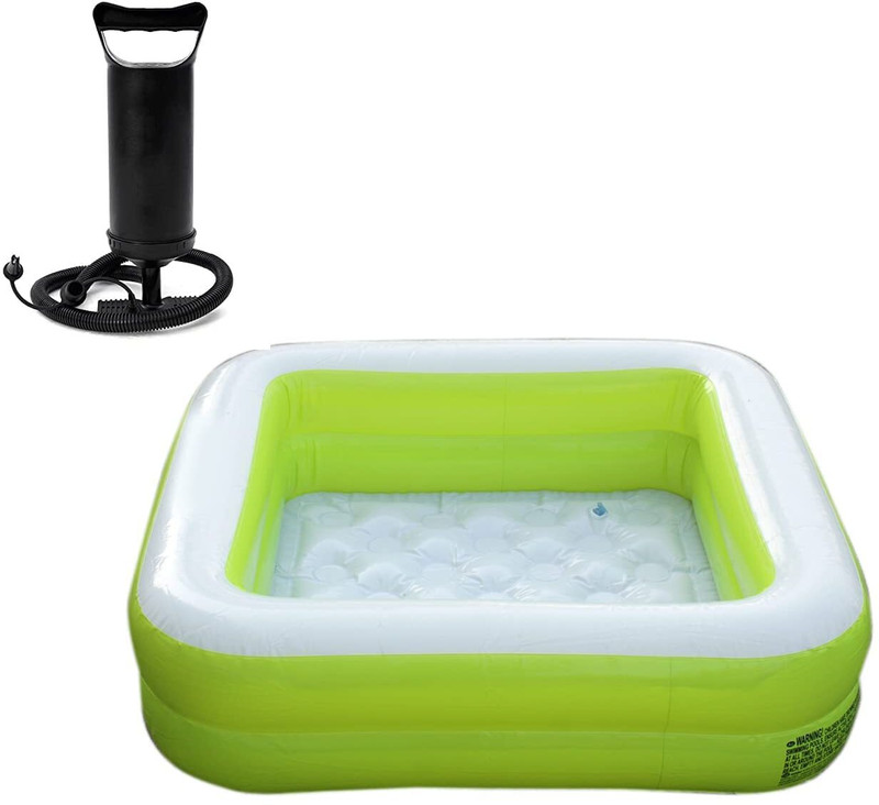 meghasky Summer Special 3.5 feet Rectangular Inflatable Kid Swimming Pool, Bath tub Inflatable Swimming Pool(Multicolor)