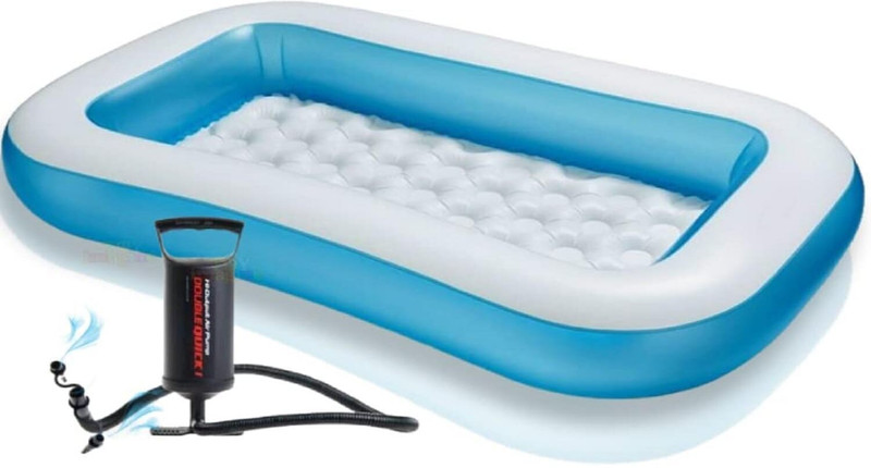 GOSHOPPE ENTERPRISES Combo 5 Feet Bath Tub with Doble quick Air Hand Pump For kids child(Multicolor)