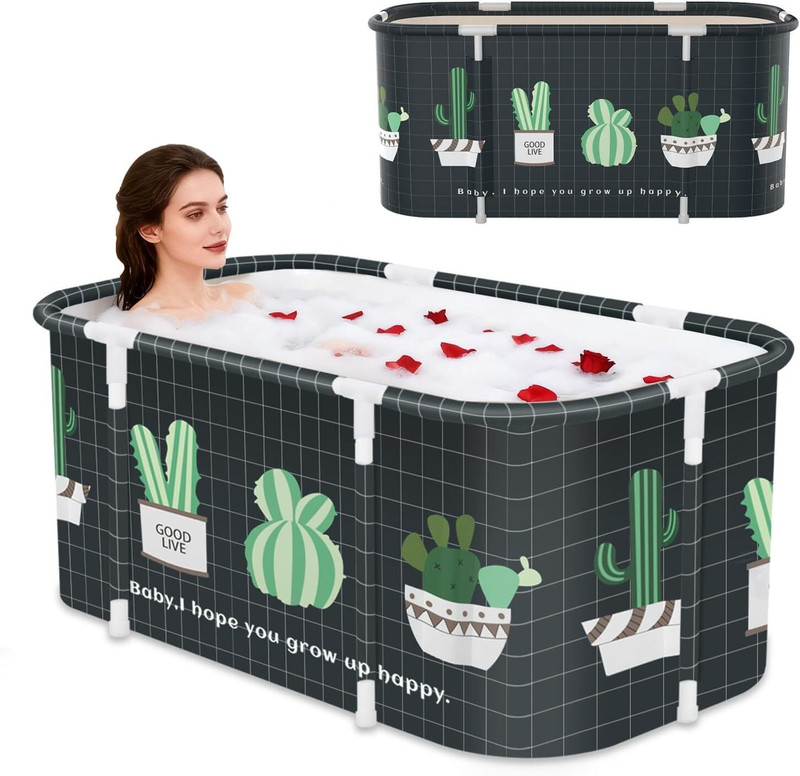 KARTAHARTA Portable adult bath tub(cactus Black)