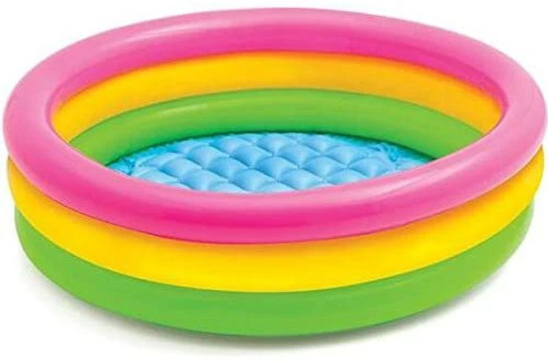 HouseOfCommon Summer Special 3ft Inflatable Kids Swimming Pool, Bath tub, Water Pool for Kids(Multicolor)