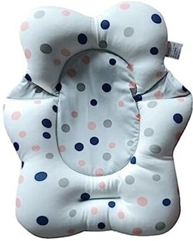 Safe-o-kid Baby Bath Pillow Anti-Slip Bathtub Pad Bath Essentials cushion for infant-White(White)