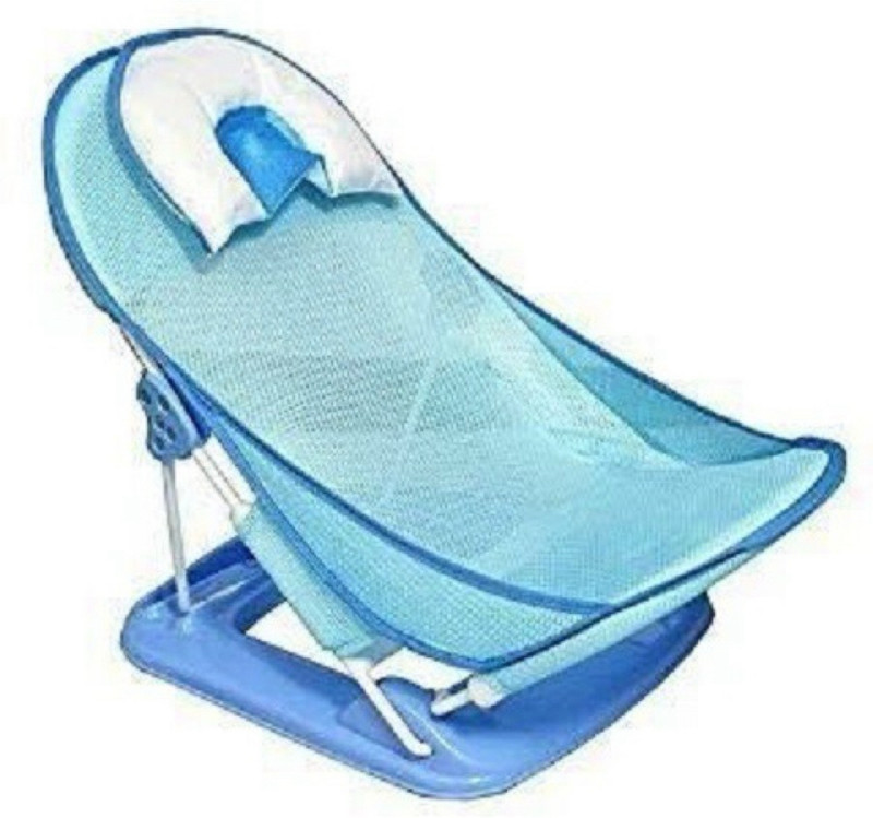 Jayaansh Traders New Born Baby Bath Support Baby Bather , Bath Stand Non Slip Bath Seat .(Multicolor)