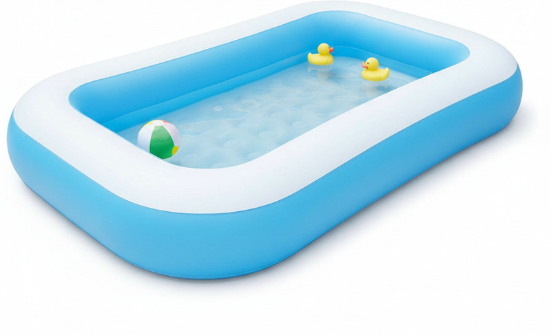 SUNNIFA Multi-Purpose Rectangular Inflatable Baby Pool for Kids | Inflatable Bathtub(Blue)