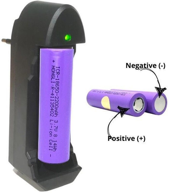 UNIXAA Adaptive Charging 1.5 A Wall Charger for Camera(Battery Charger With 3 X 2200mAh Battery)
