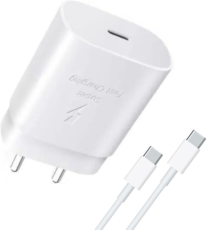 MAK 25 W Adaptive Charging 3 A Wall Charger for Tablet with Detachable Cable(White, Cable Included)