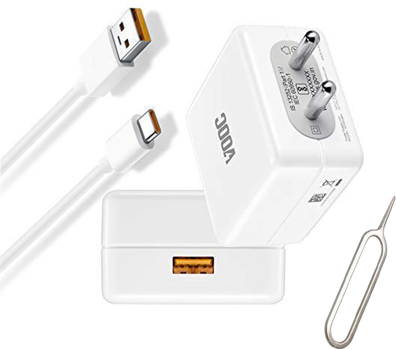 EYNK Wall Charger Accessory Combo for Realme C53,C55,Realme 10,Realme 11,Narzo N53,Narzo N55,Realme 10T,10S,10 Pro(White, Yellow)