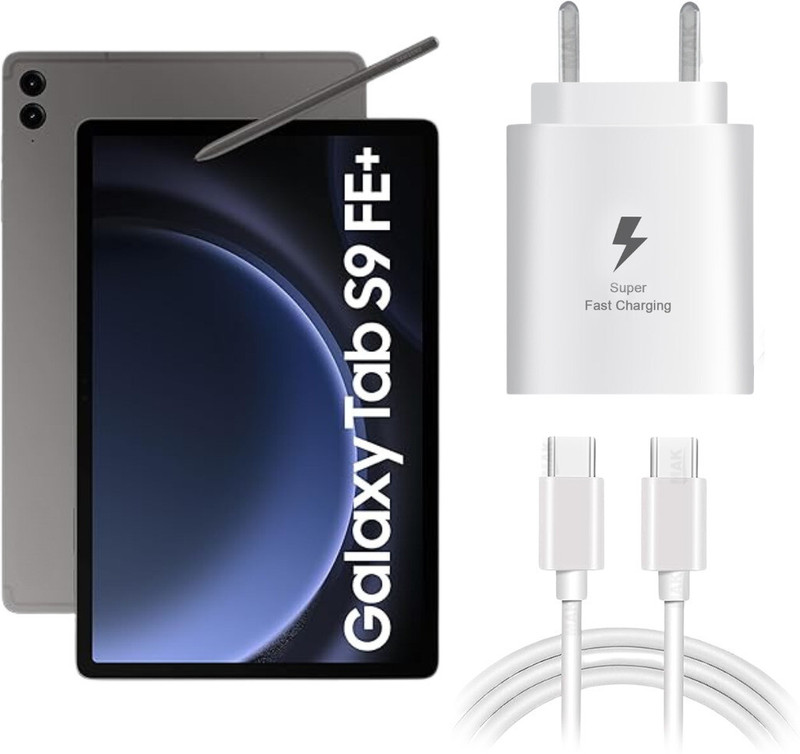 MAK 25 W Adaptive Charging 3 A Wall Charger for Tablet with Detachable Cable(White, Cable Included)