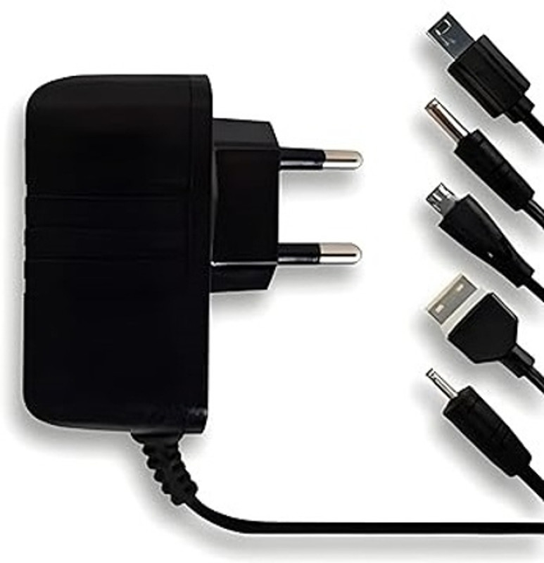 LRIPL 5 W Adaptive Charging 0.5 A Wall Charger for Mobile(Black, Cable Included)
