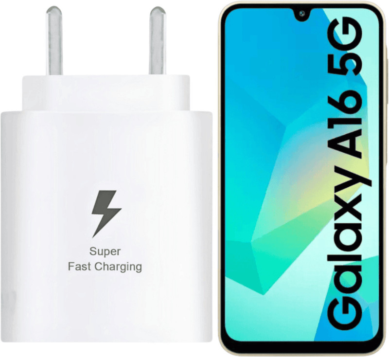 RoarX 25 W HyperCharge 3 A Wall Charger for Mobile(White, 25W Charging Compatible with Samsung Galaxy A16 5g)