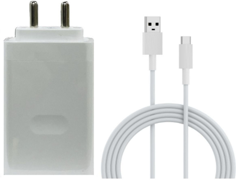 OPPO 80 W SuperVOOC 7.3 A Wall Charger for Mobile with Detachable Cable(White, Cable Included)