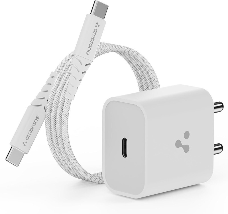 Ambrane 20 W 3 A Wall Charger for Mobile(White)