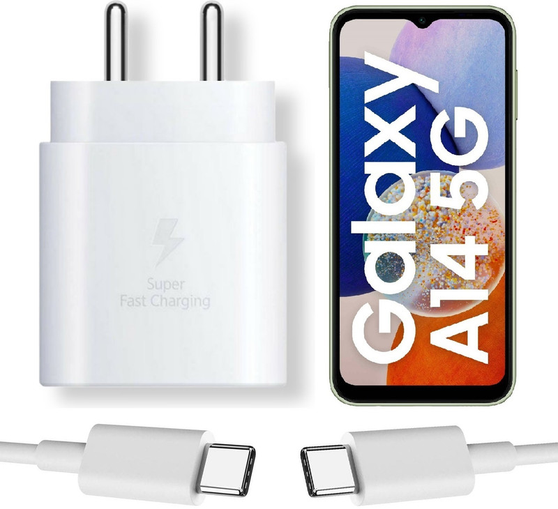 MAK 25 W Supercharge 3 A Wall Charger for Mobile with Detachable Cable(Super Fast Charging Support for A15 5G, White, Cable Included)