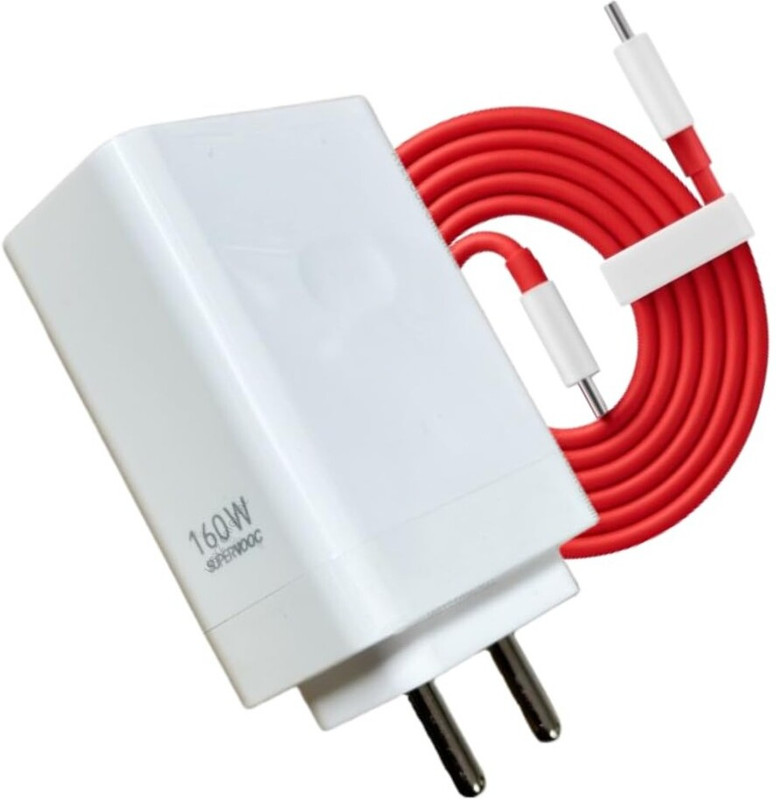 Thirty First 160 W SuperVOOC 16 A Single Port Camera Charger with Detachable Cable(Red)