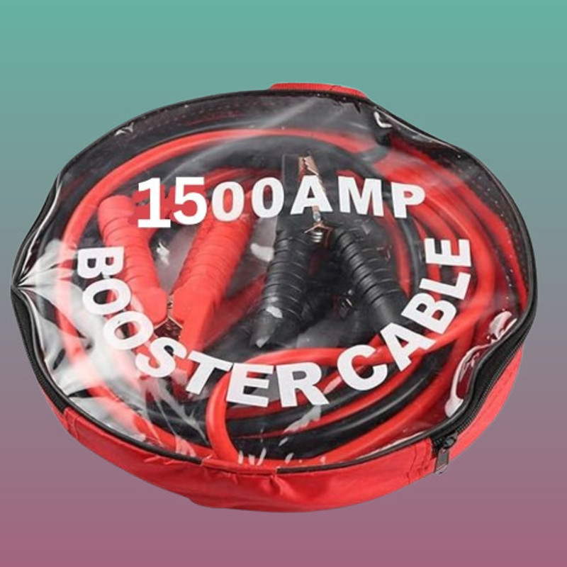 VORTIGON High Power Grade 1500 AMP Jump Wires for Auto Power Cell Advanced Jumper Leads 7.3 ft Battery Jumper Cable(Pack of 1)