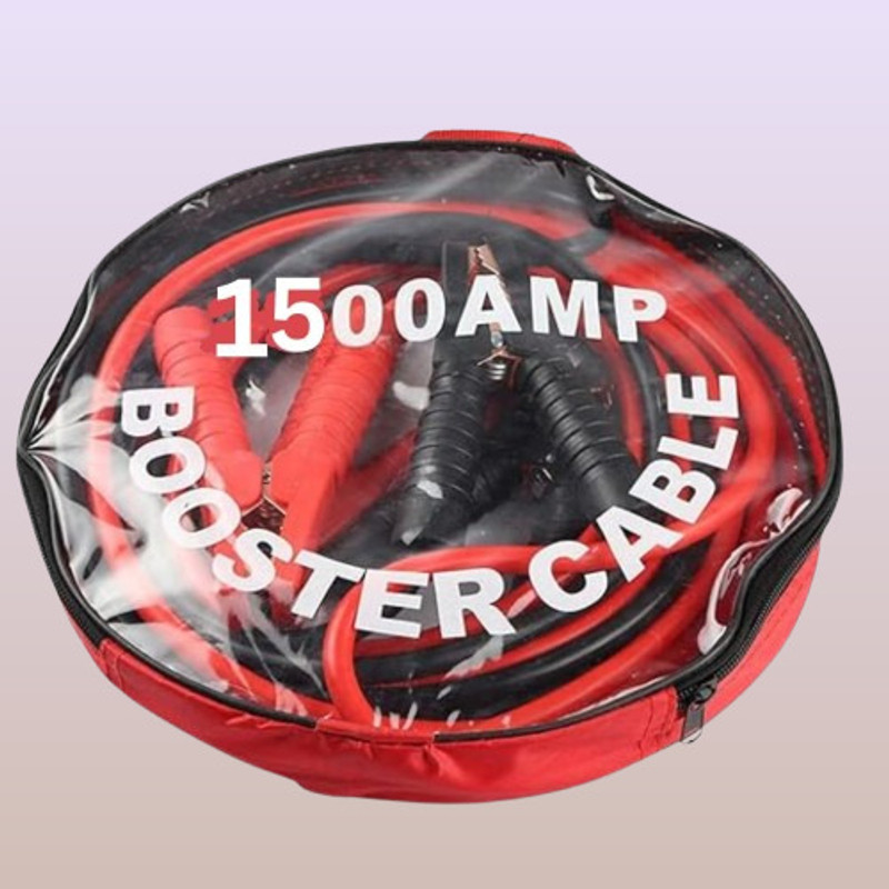 VORTIGON Heavy Grade 1500 Amp Starting Cables for Auto Battery Pro Emergency Wires 7.3 ft Battery Jumper Cable(Pack of 1)