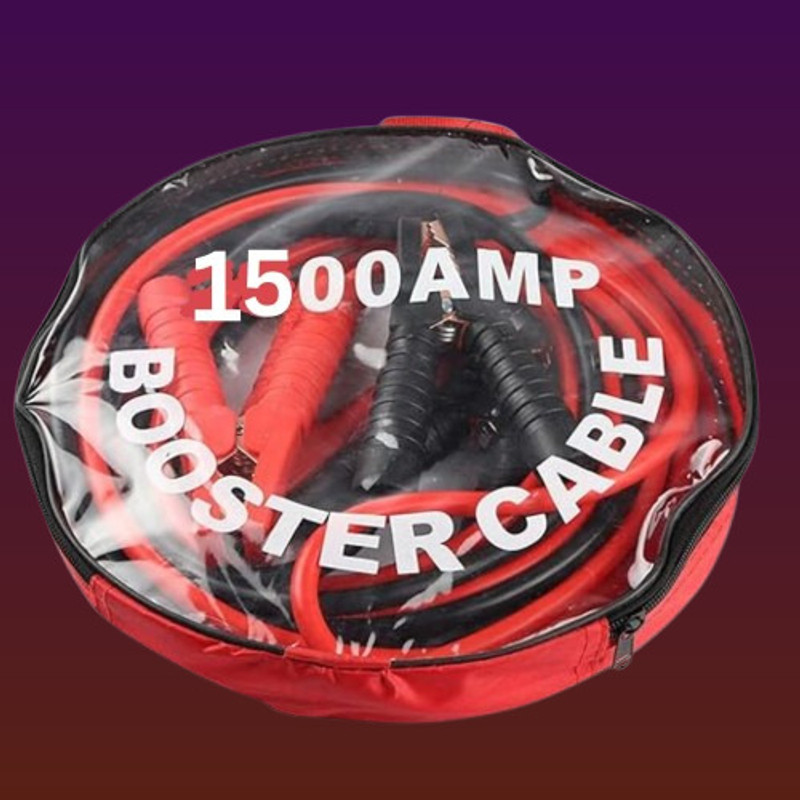 juggaris Power Grade 1500 Amp Jump Leads for Vehicle Power Cell Jumper Leads 7.3 ft Battery Jumper Cable(Pack of 1)
