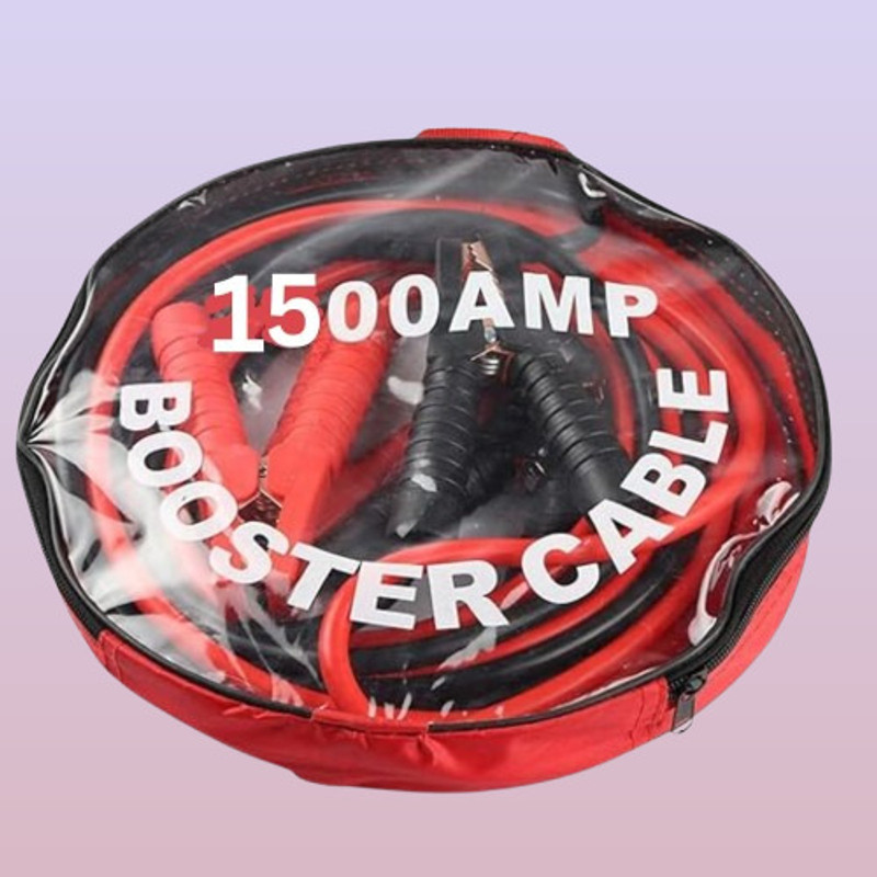 POLYGON Power Performance 1500 Amp Booster Wires for Vehicle Battery Pro Jumper Wires 7.3 ft Battery Jumper Cable(Pack of 1)