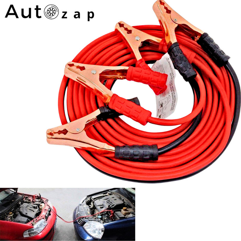 Autozap Heavy Booster Cable for jumper Leads Starting Dead Battery with Zipper Bag 5 ft Battery Jumper Cable(Pack of 1)
