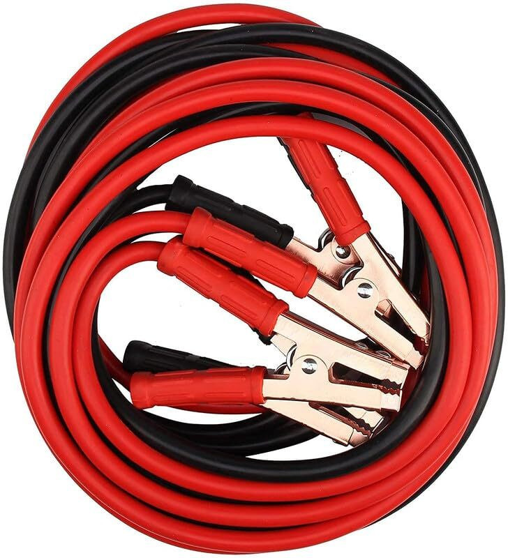 Zyora Auto Battery Booster Jumper Wire Set with Strong Alligator Clamps (7ft, 500A) 6.5 ft Battery Jumper Cable(Pack of 1)