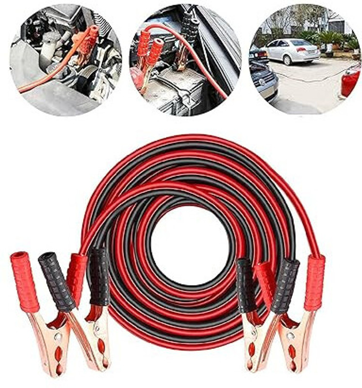 starprim 4 Gauge Auto Jumper Copper Cable for Cars and Trucks Engine Power Jump Starter 6.5 ft Battery Jumper Cable(Pack of 1)