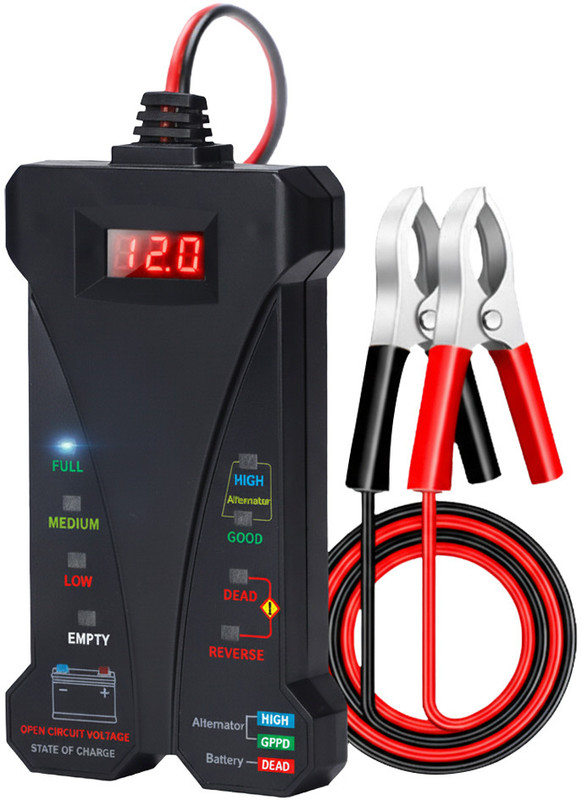 ZITRONIX Digital Car Battery Tester 12V LED Analog Battery Tester