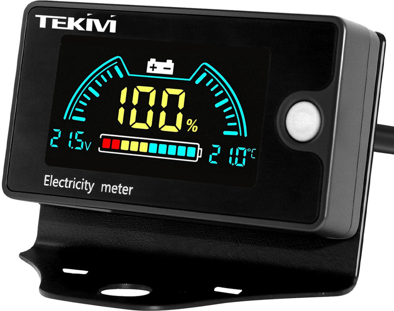 ELEPHANTBOAT LCD Battery Monitor 8 100V Gauge Digital Battery Tester