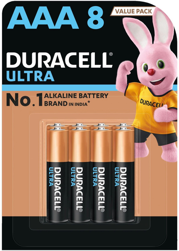 DURACELL Ultra Alkaline AAA   Battery(Pack of 8)