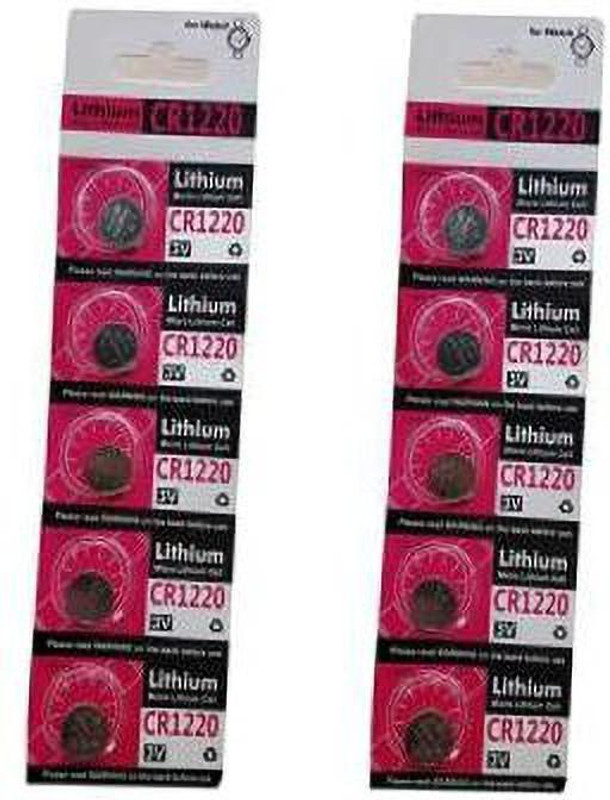 Flysmart 10 Pcs Lithium 100% Authentic CR 1220 3V Cell (Pack of 10)   Battery(Pack of 10)
