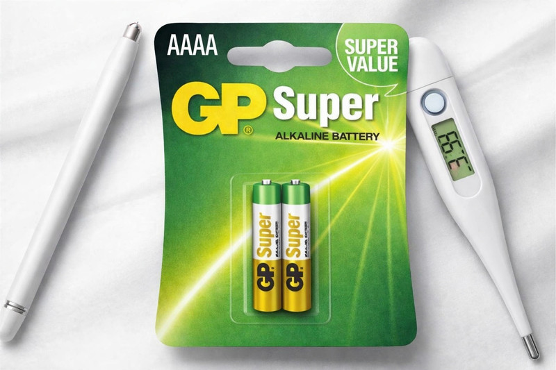 GP AAAA Mini Alkaline 1.5V Reliable Power for Stylus Pens,Small Electronics  Battery(Pack of 2)