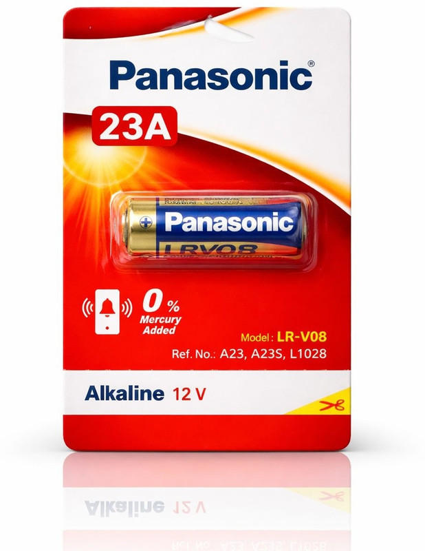Panasonic LRV08 (23A)⚡Long-Lasting High Voltage Alkaline  for Key Fobs & Security  Battery