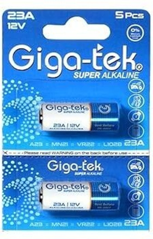SSUO 23A Pack of 2 Pieces giga12V Alkaline  High Voltage  Battery(Pack of 2)
