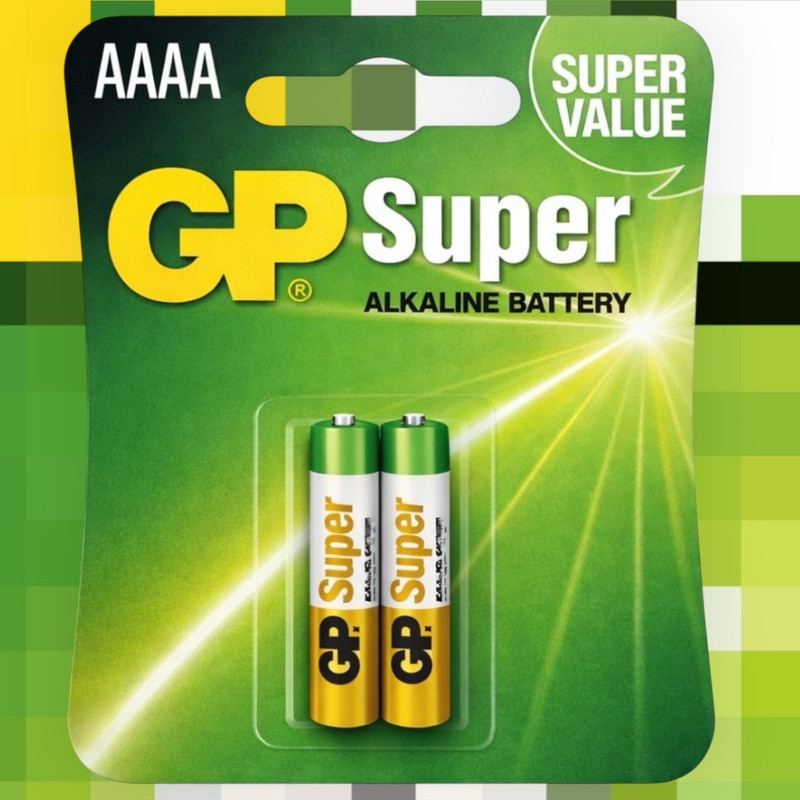 GP AAAA Alkaline 1.5V Heavy Duty Power Cell Battery(Pack of 2)