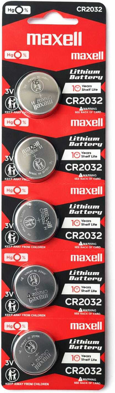 Maxell Cr2032 Coin Type 3V Lithium  (5 Pieces)  Battery(Pack of 5)