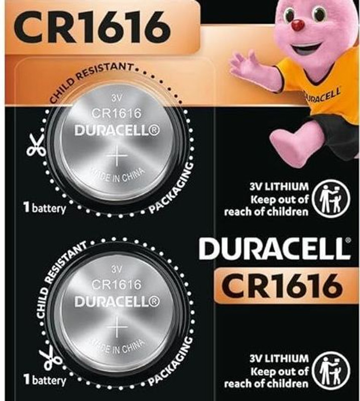 DURACELL CR 1616 Lithium Coin cell for Fitness & wearable devices,watch,calculater  Battery(Pack of 3)