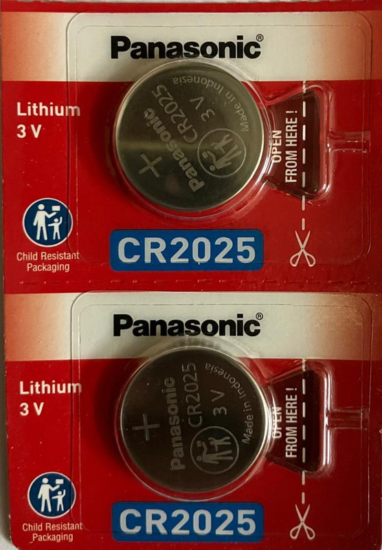 Panasonic CR2032 3V Coin cell  Battery(Pack of 2)