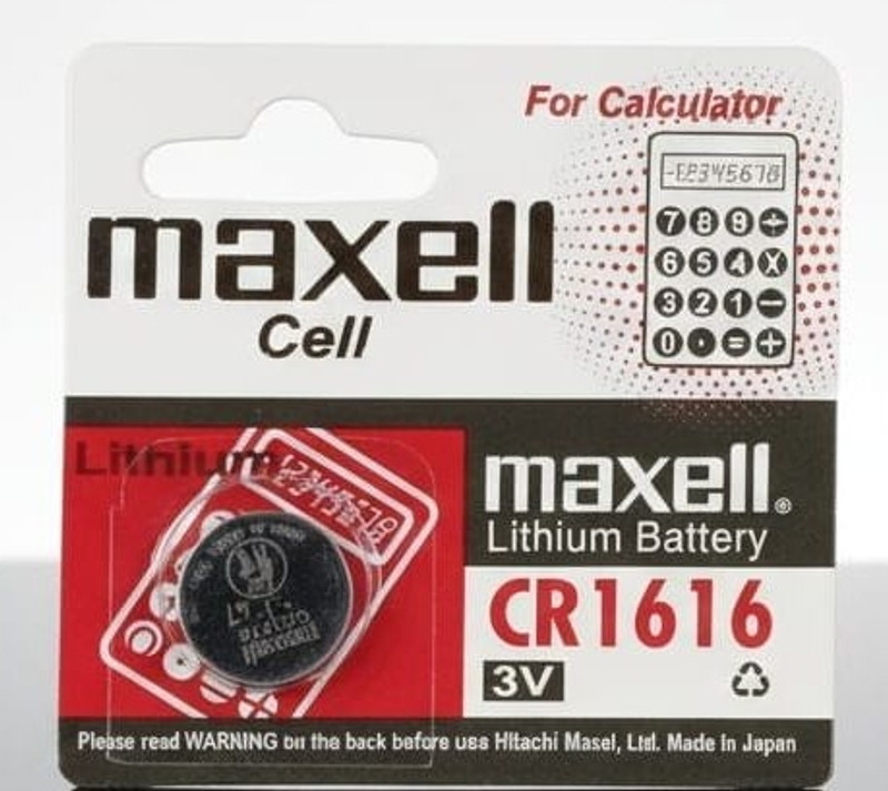 Maxell CR1616 3V Lithium Coin  for Watches, Calculators & Electronics  Battery(Pack of 2)