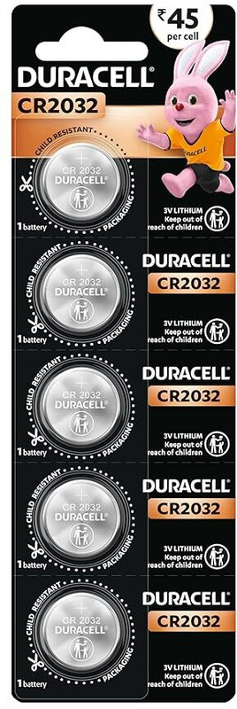 DURACELL CR2032 3V Lithium Coin  - Long Lasting   Battery(Pack of 2)